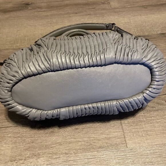 Coach Grey Leather Madison Gathered Sophia Satchel EUC - Picture 12 of 16